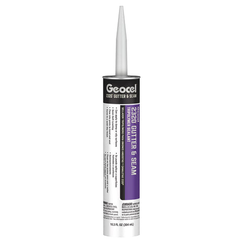 Geocel 2320 Construction Tripolymer Gutter And Narrow Seam Sealant White - Full Carton 24 Tubes - Free Shipping
